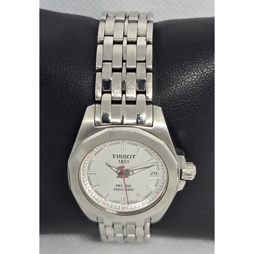 Women's Tissot 1853 Silver Tone Dial Date Royal Oak Bezel Bracelet Band Watch 10 - Picture 4 of 7
